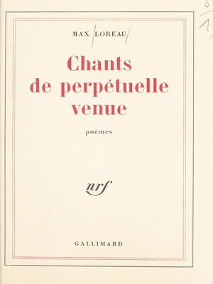 cover image of Chants de perpétuelle venue